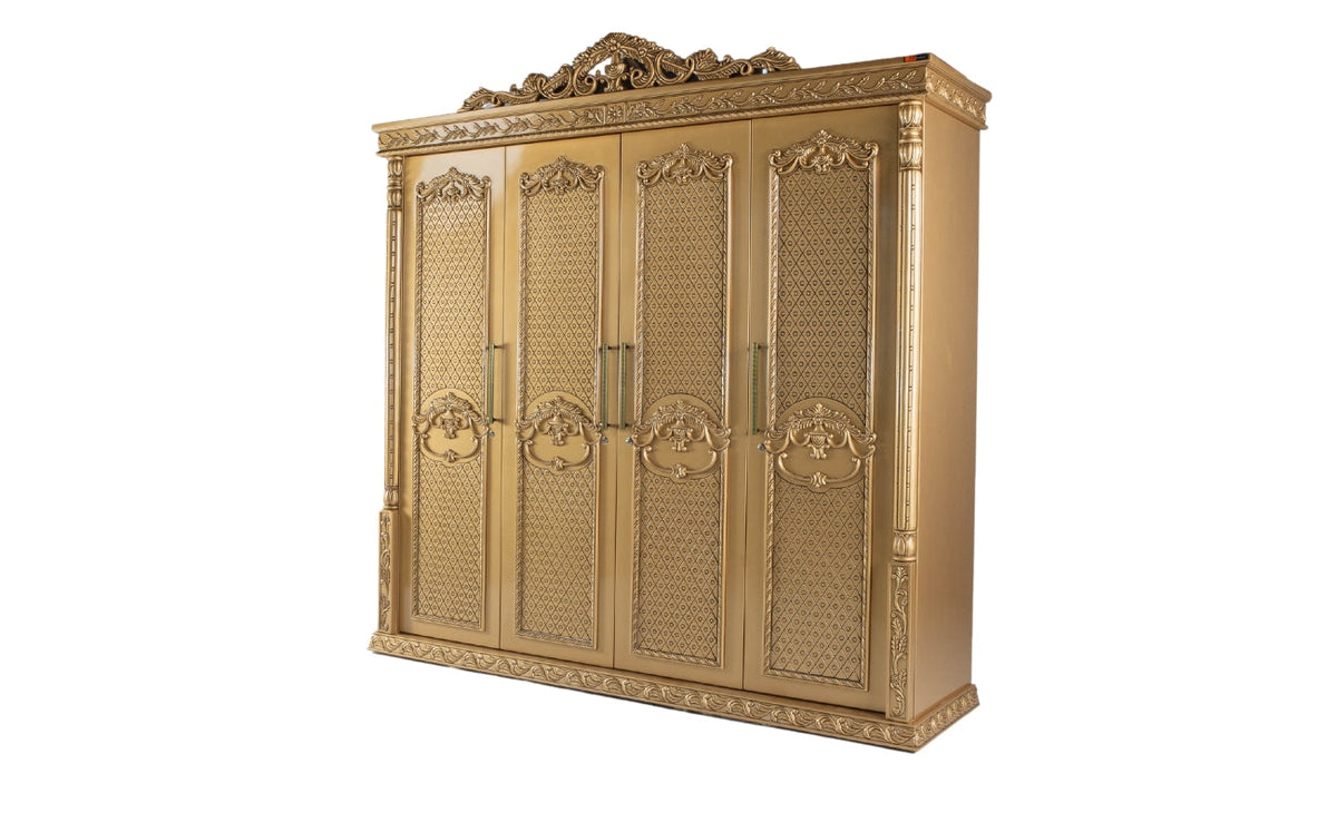 wooden 4 door cupboard