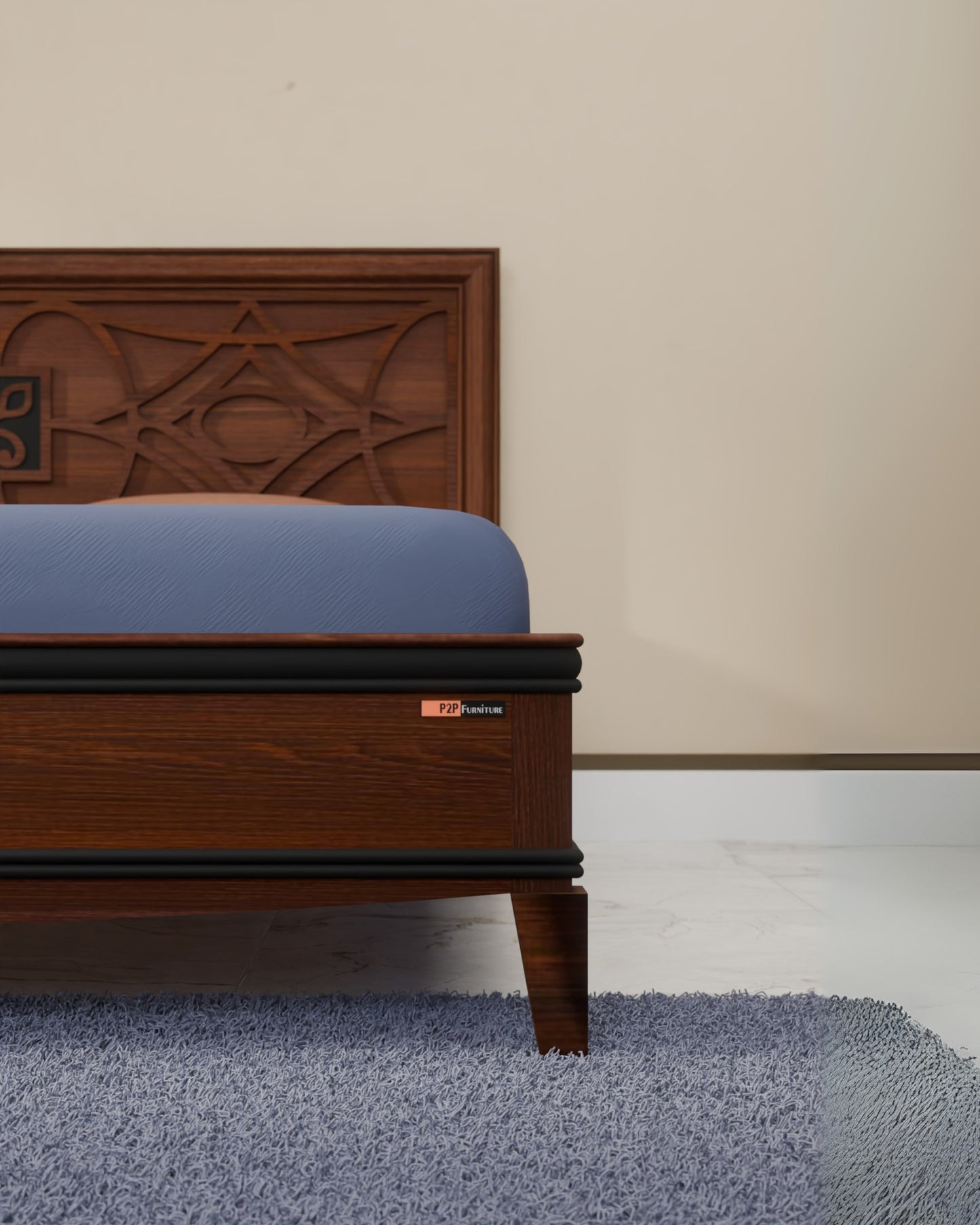 Wooden king Bed- 332