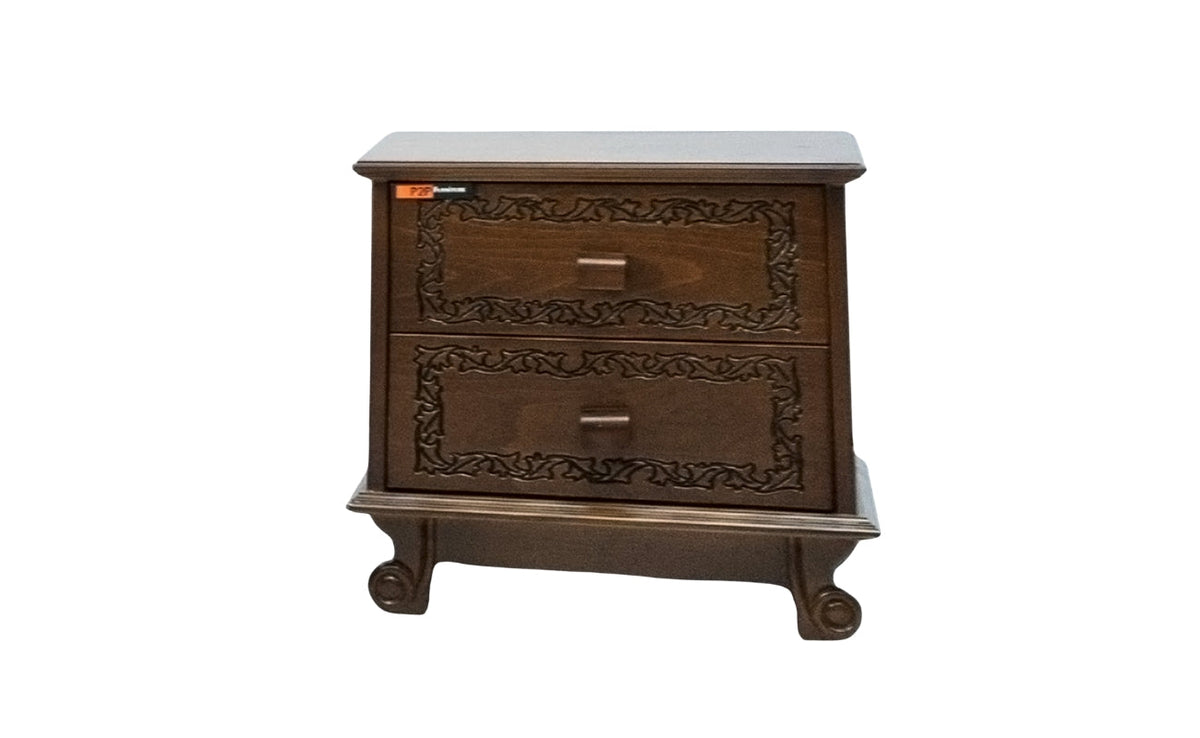 wood bedside cabinet