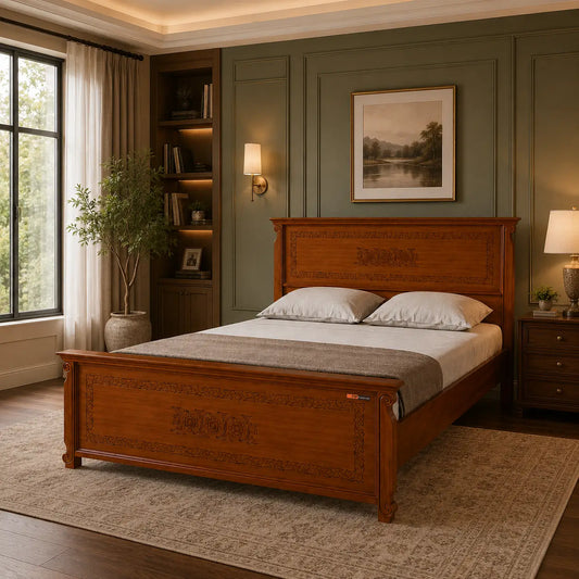 Wooden King Bed