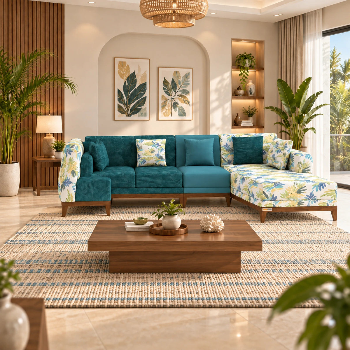 L-Shape-6 Seater Sofa