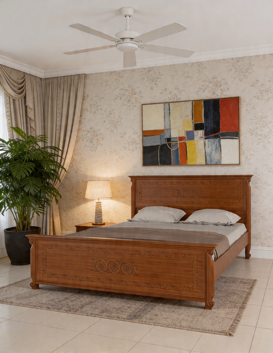 Wooden King Bed